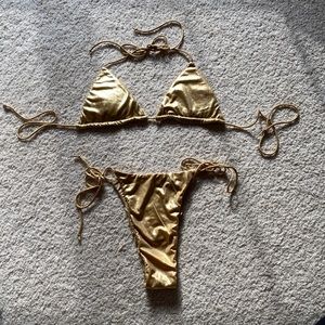 Gold bikini